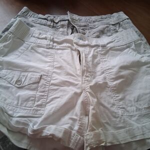 Time and Tru Women's White Athletic Shorts